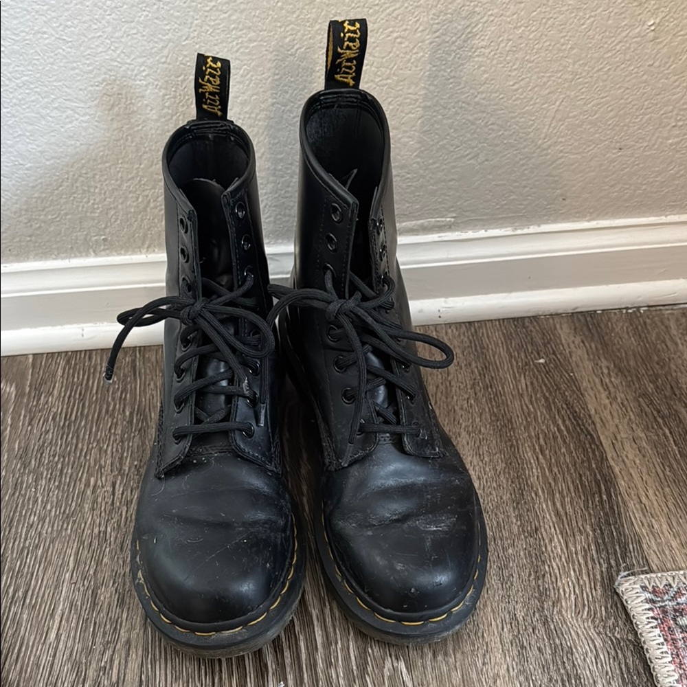 Dr. Martens Black Leather Boots